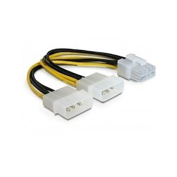 DeLock 2x Molex to PCIe 8pin