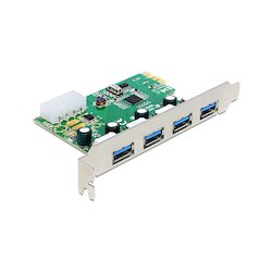DeLock USB3.0 4-poort PCIe